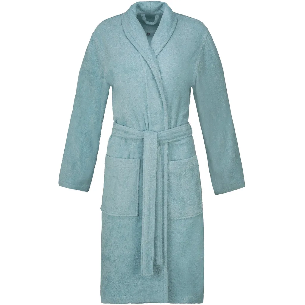 

Унисекс халат Mono, идеален для сауны и СПА, гостиничный халат, утренний халат с поясом, 1 шт., с отложным воротником и вышивкой логотипа Esprit, Cosmos