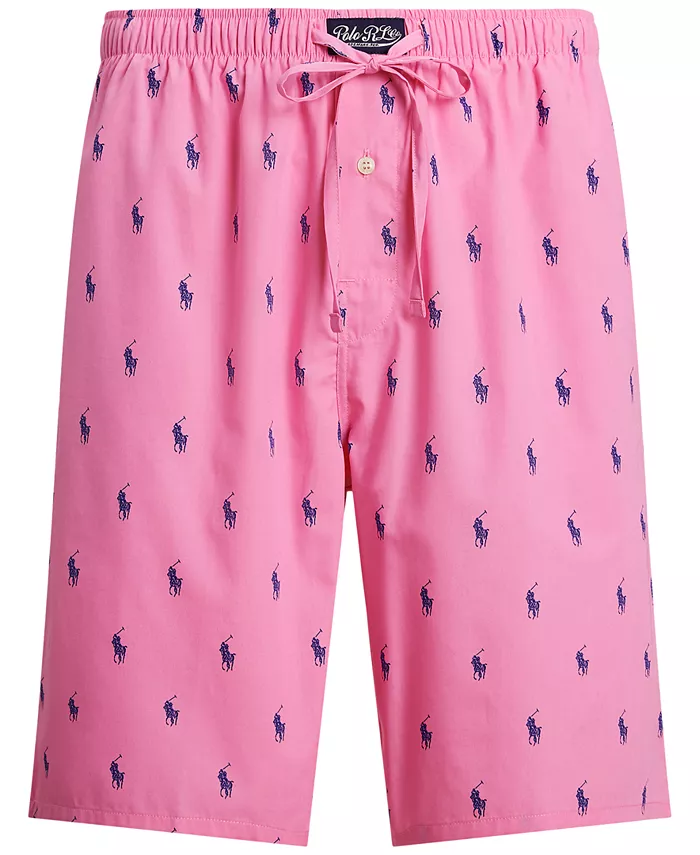 

Мужские плетеные шорты для сна Polo Ralph Lauren, розовый