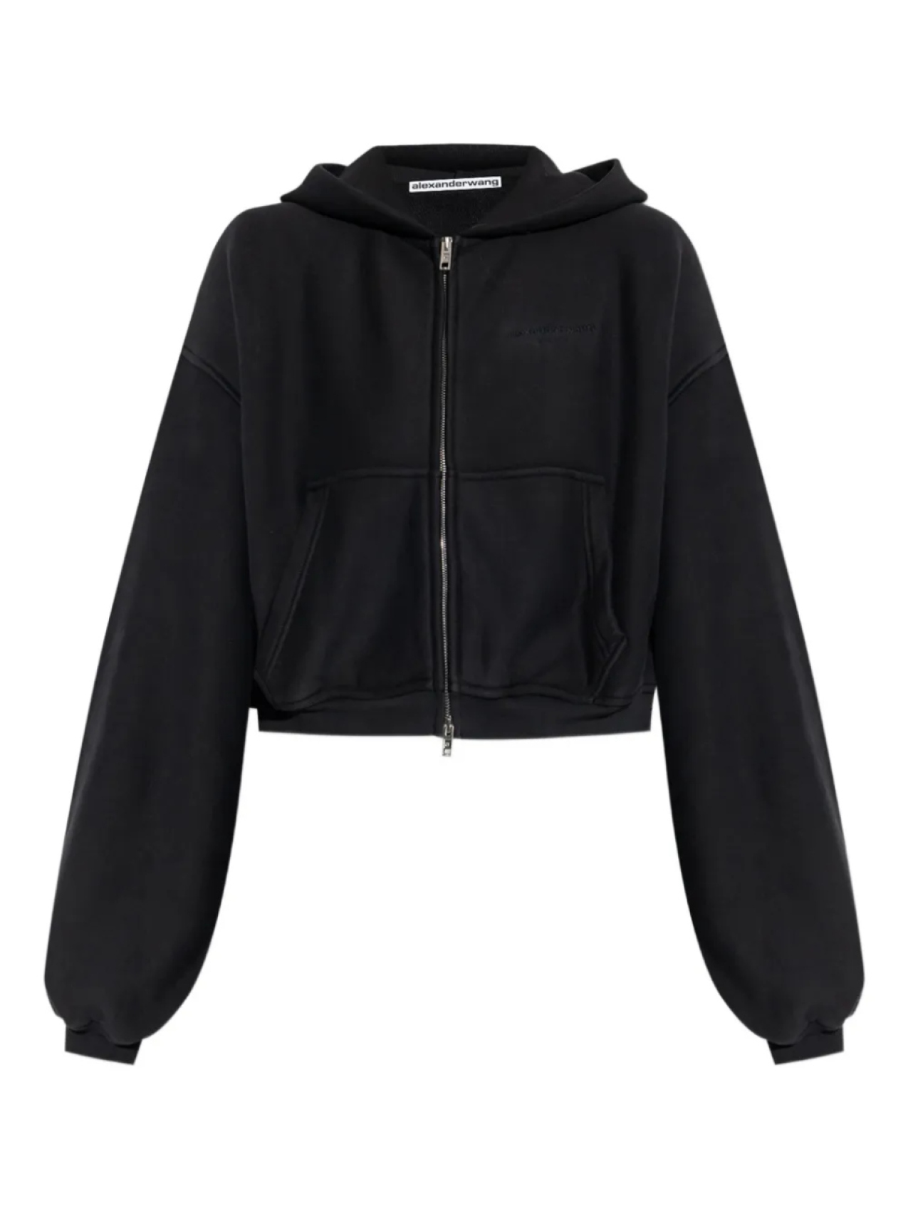 

Толстовка с капюшоном на молнии Alexander Wang, черный