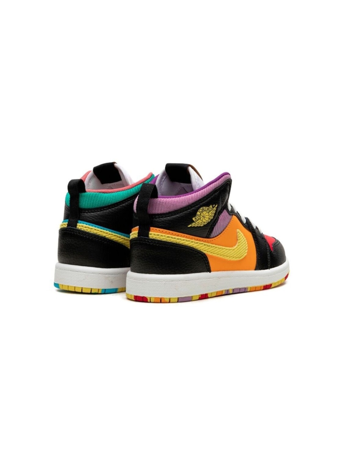 Jordan Kids кроссовки Air Jordan 1 Mid Six Championships, черный — фото 3