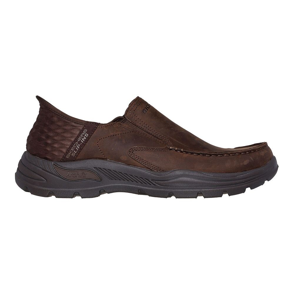 Мужская обувь Skechers Hands Free Slip-ins Relaxed Fit Arch Fit Motley Milo, черный — фото 2
