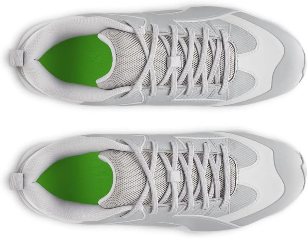 Бейсбольные бутсы Under Armour для мужчин Leadoff Icon Low Rm, серый/белый — фото 4