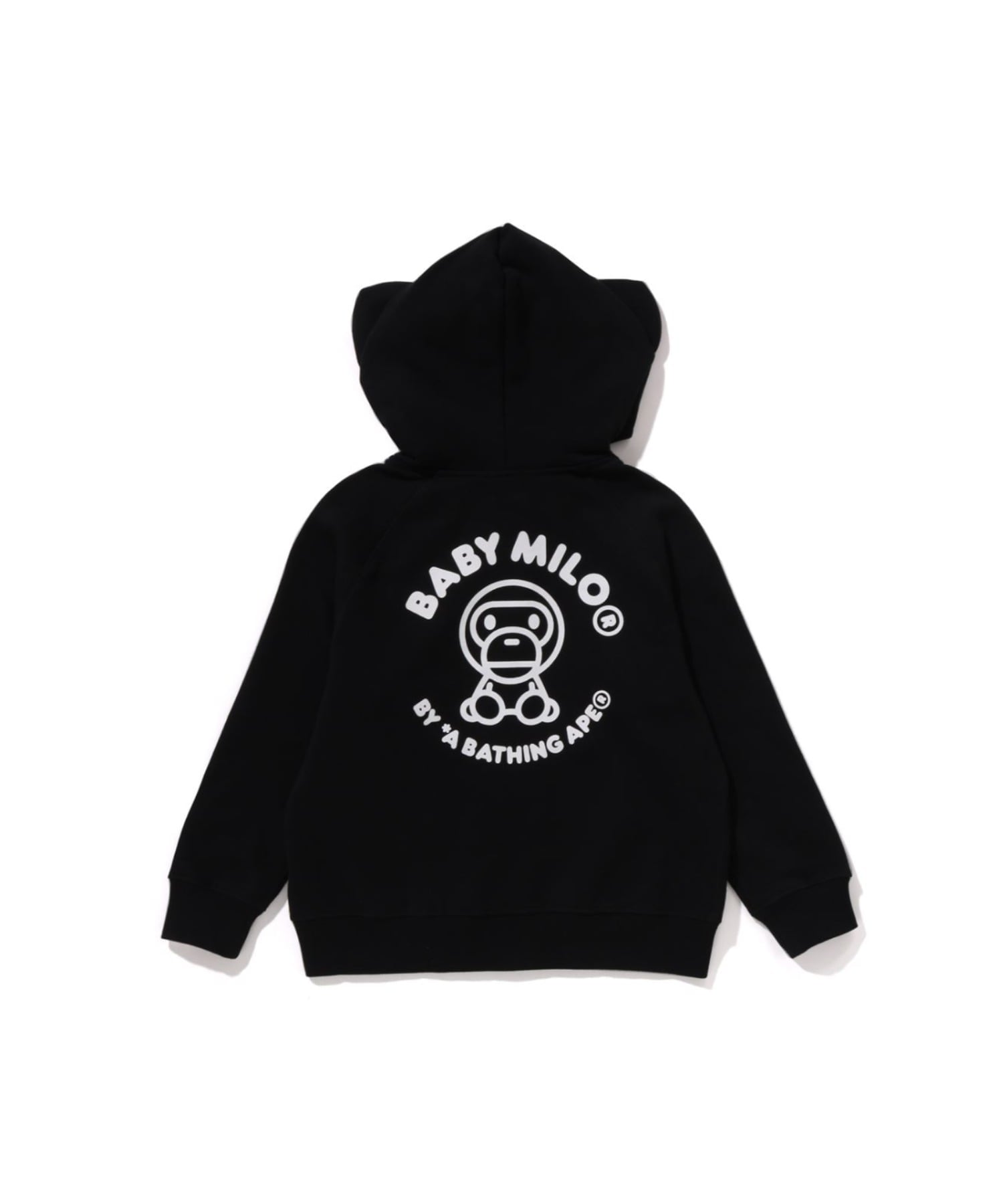 Худи на молнии Baby Milo Friends A BATHING APE, BLACK — фото 2