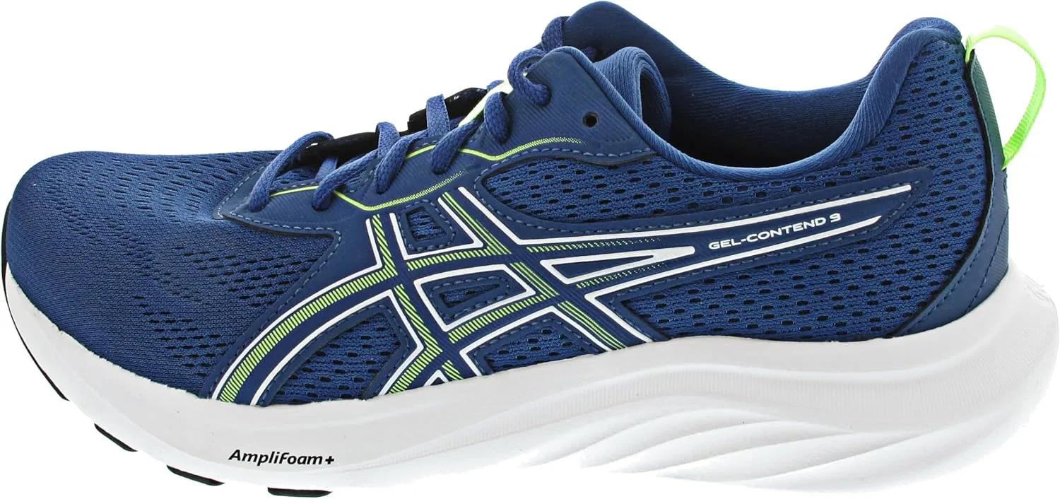 Кроссовки ASICS Gel-Contend 9, Twilight Blue Illuminate Green