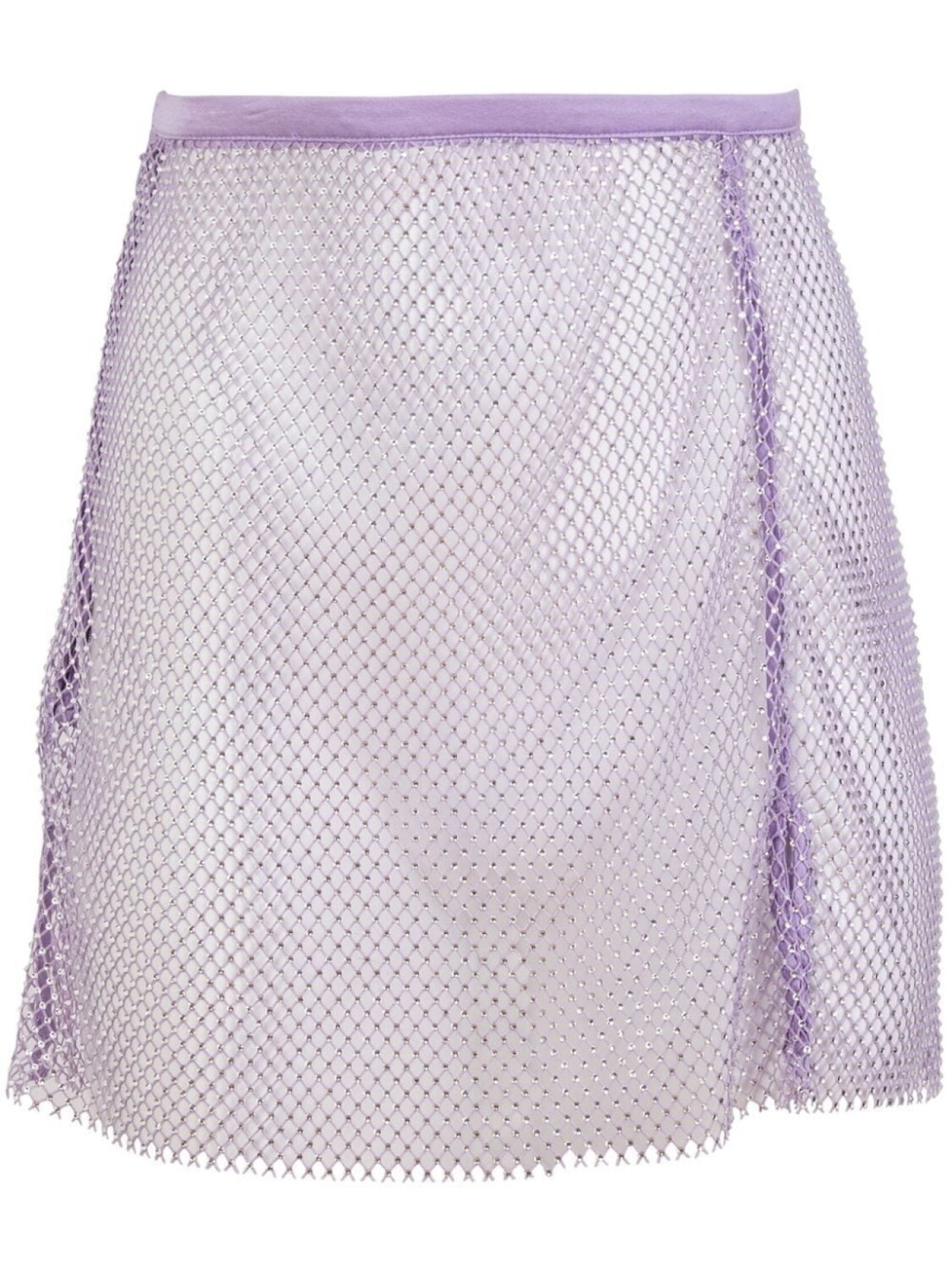 

Fleur Du Mal юбка с кристаллами, фиолетовый