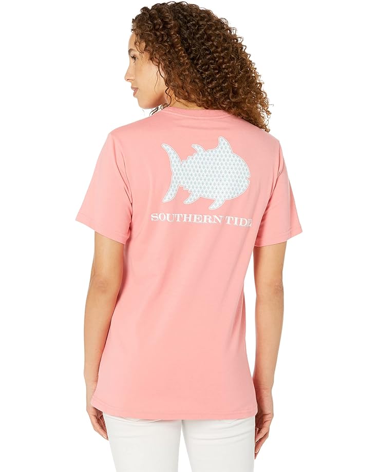 

Футболка Southern Tide Diamond Skipjack Fill Short Sleeve Tee, цвет Citrus Punch