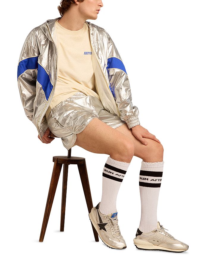 Кроссовки для марафона для бега, мужские Golden Goose, серебряный — фото 2