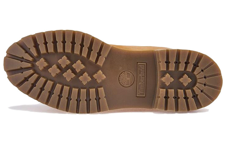 Мужские ботинки Timberland Premium водонепроницаемые из нубука, желтый — фото 4