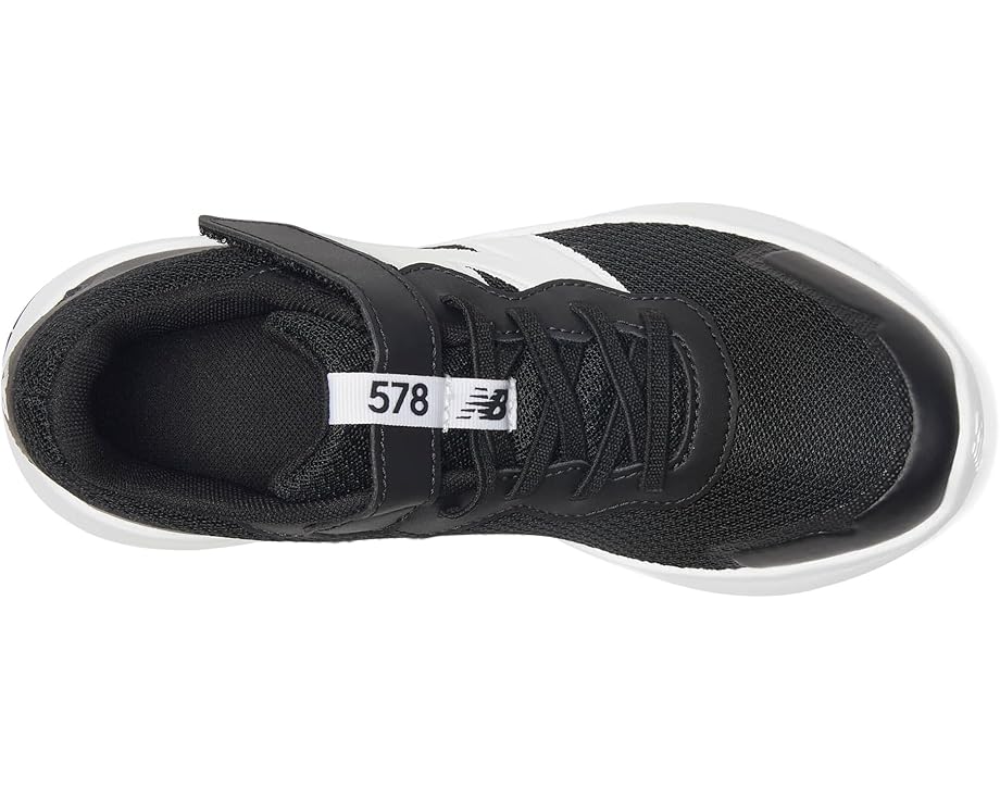 Детские кроссовки New Balance Dynasoft 578 V1 Hook-and-Loop (Little Kid) New Balance Kids, Black/White — фото 2
