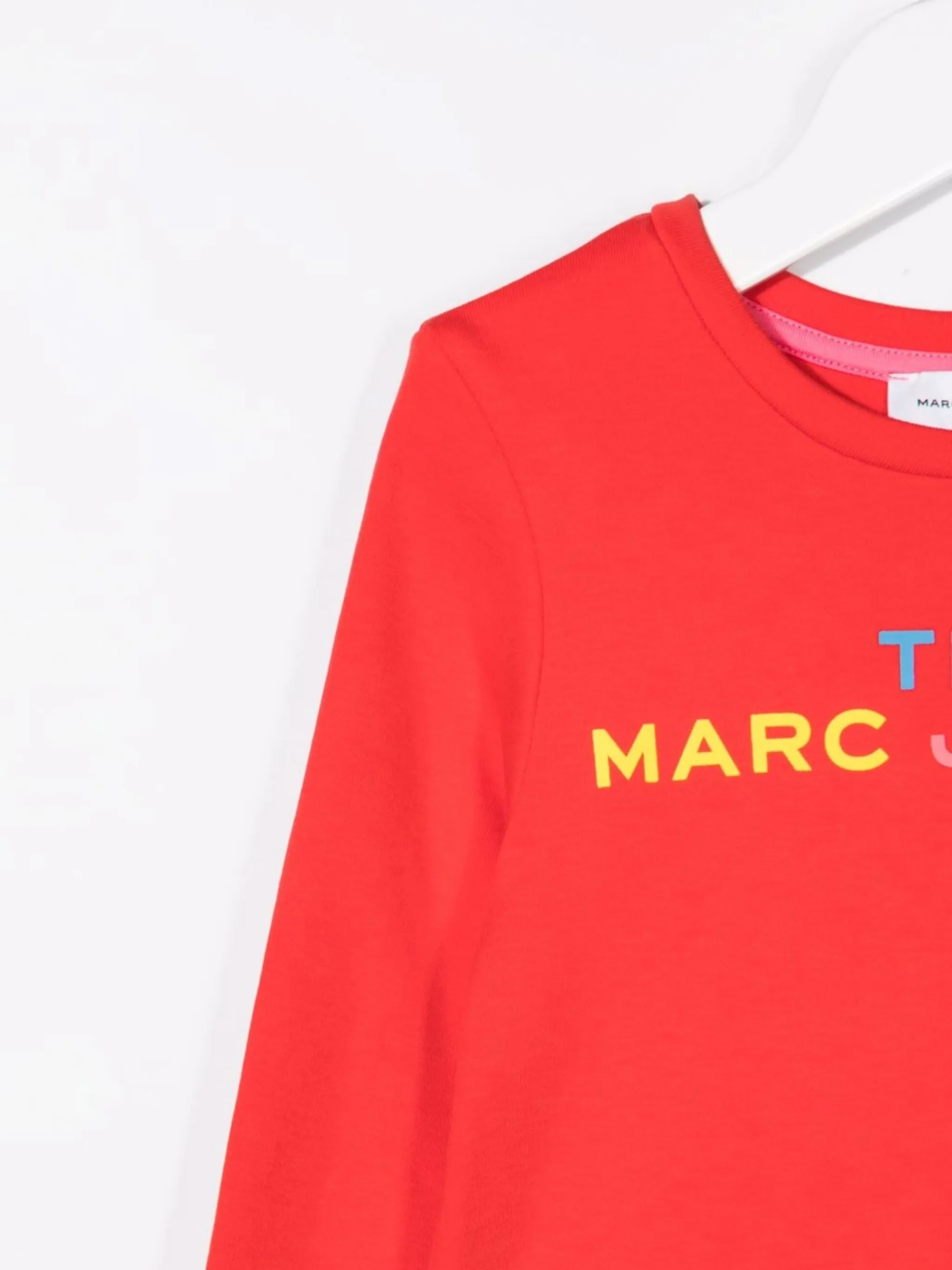 Расклешенное платье с логотипом Marc Jacobs Kids, красный — фото 3