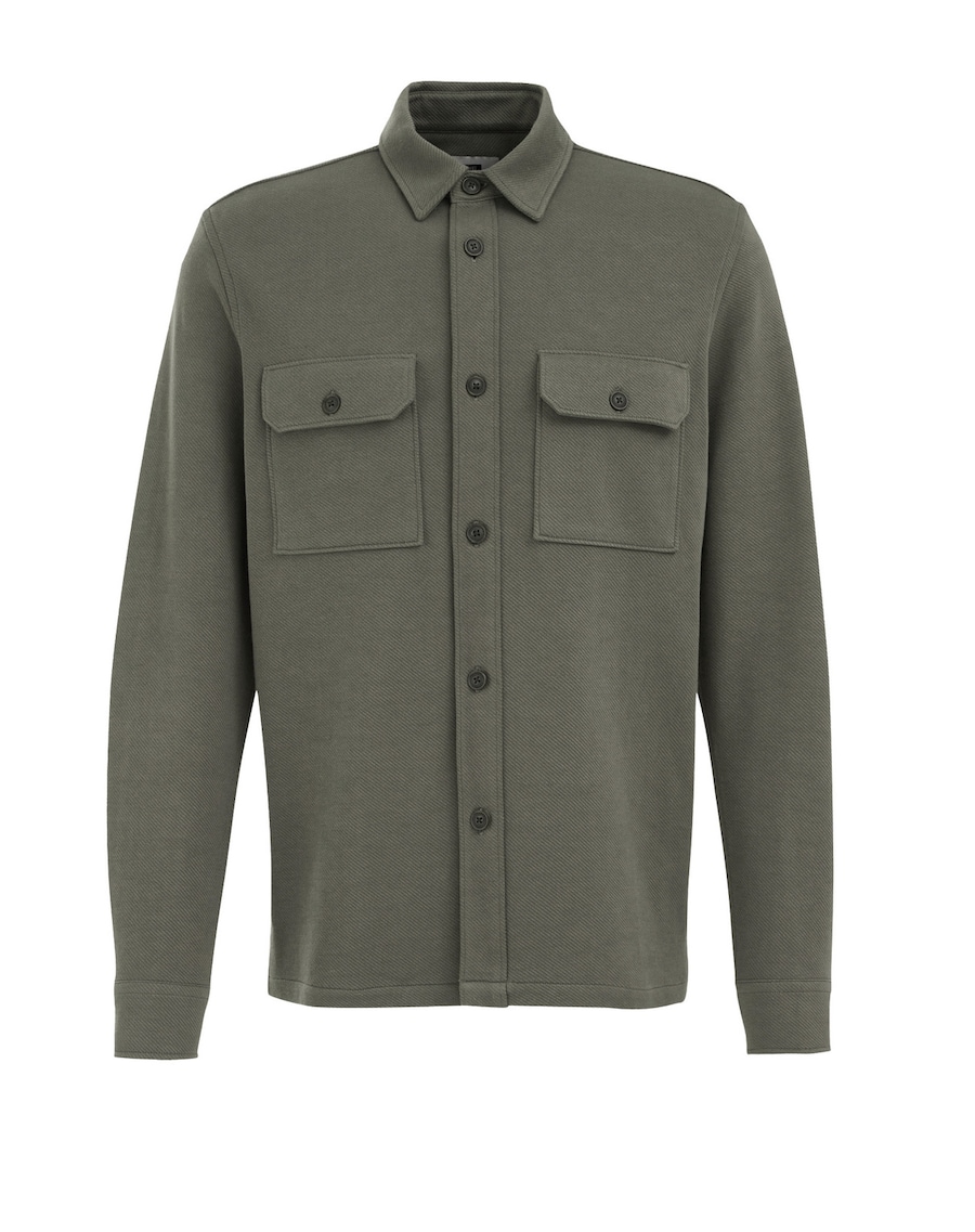 

Рубашка на пуговицах классического кроя WE Fashion, хаки