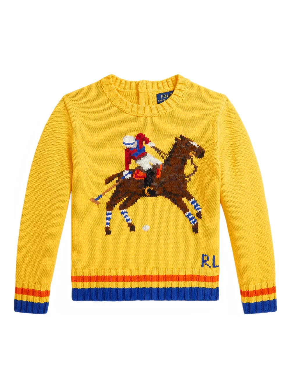 

Свитер с длинными рукавами Polo Ralph Lauren Kids, желтый