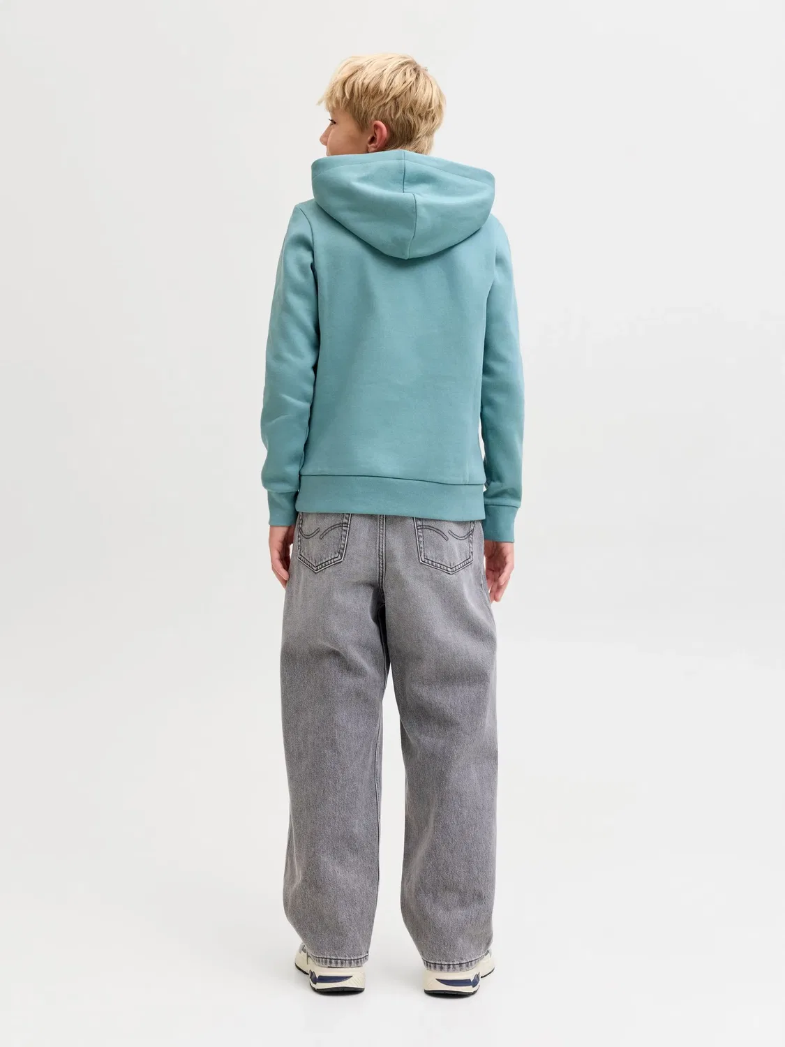 Капюшон минеральный синий, JACK & JONES Junior — фото 3