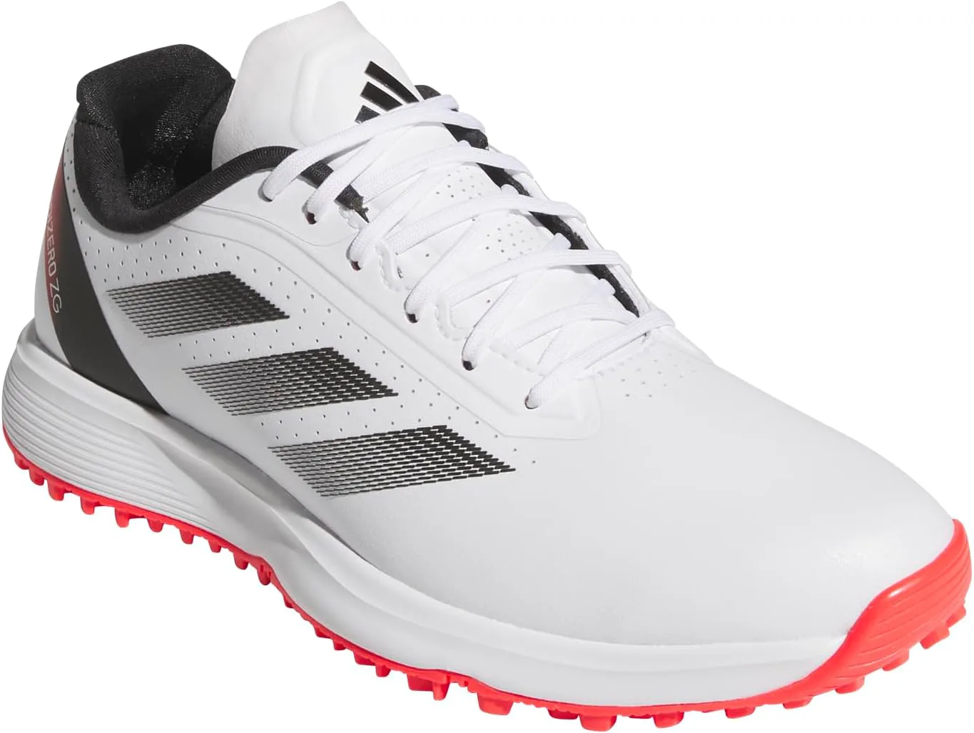 Детские кроссовки для гольфа Adidas Unisex Adizero ZG без шипов, белый/красный/черный — фото 4