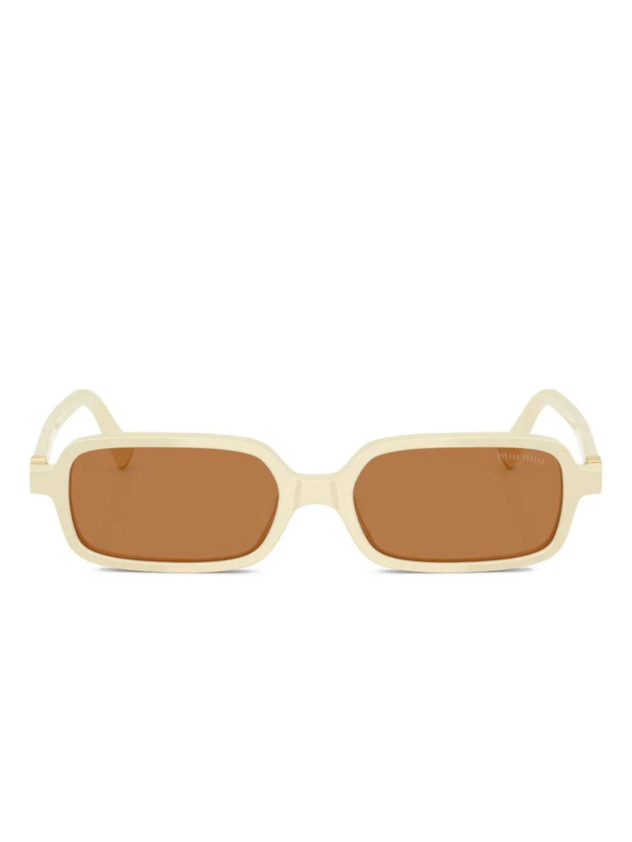 

Солнцезащитные очки с логотипом Miu Miu Eyewear, белый