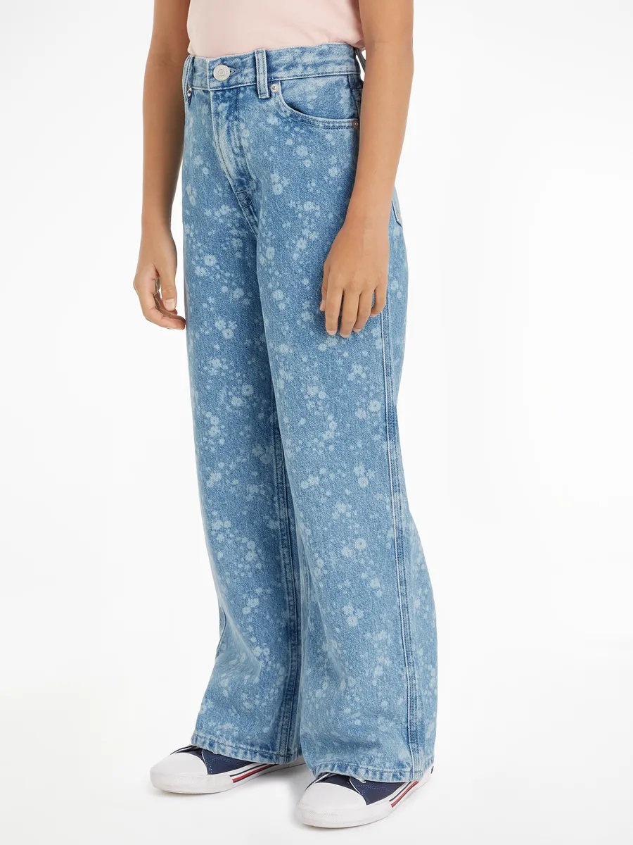 

Прямые джинсы Tommy Hilfiger "MABEL FLOWER DENIM", дети до 16 лет, фасон с 5 карманами, цвет Laser