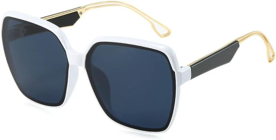 

Модные солнцезащитные очки большого размера для женщин, винтажные, с крупной оправой, с защитой от УФ-излучения, классические женские очки UV400 LVTFCO, C7