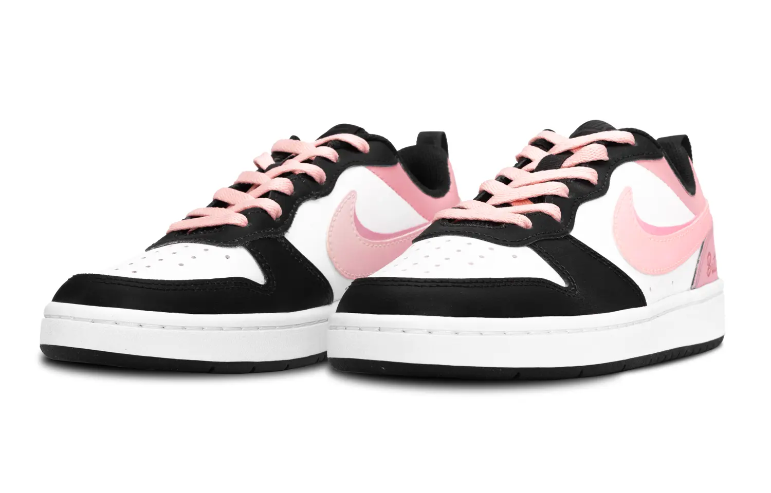 

Кроссовки Nike Court Borough Skateboard Shoes Women's Low-Top White Pink, Розовый, Кроссовки Nike Court Borough Skateboard Shoes Women's Low-Top White Pink