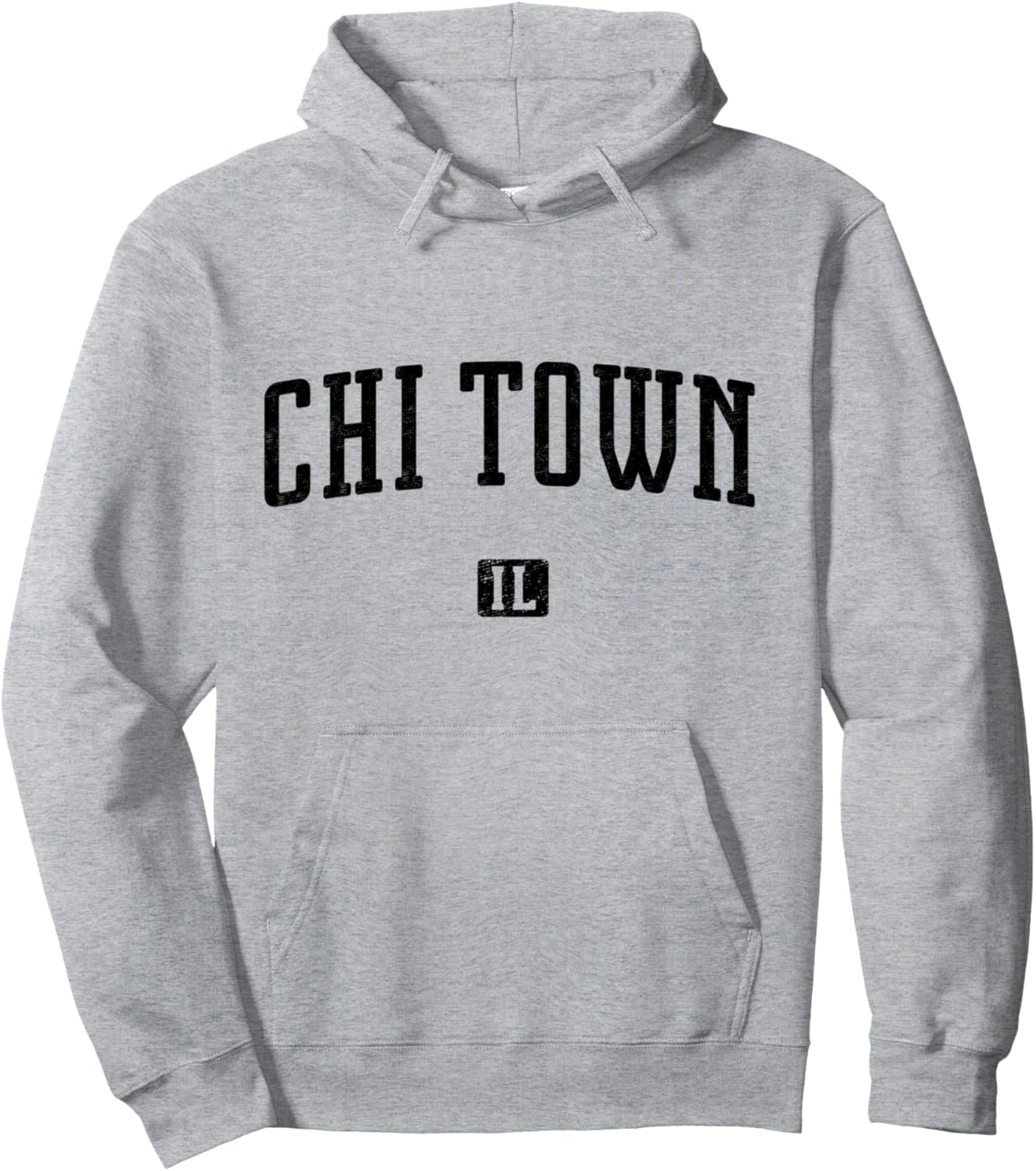 

Винтажная толстовка из Чикаго, штат Иллинойс Chi Town Apparel Co, серый