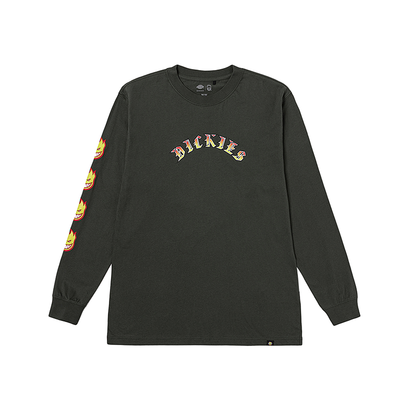 

Свитшот SPITFIRE Collaboration, осень-зима DK0A865O унисекс Dickies, оливково-зеленый