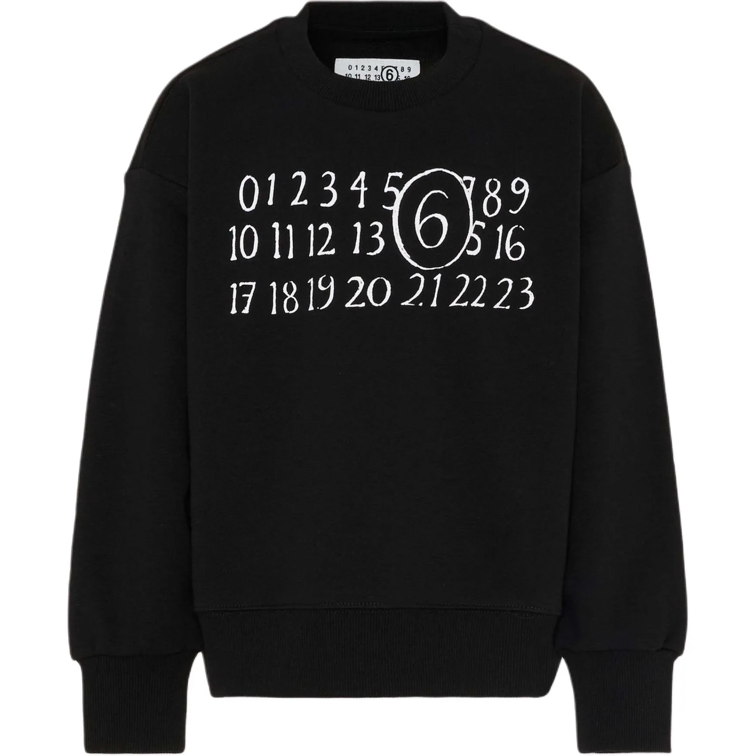 Свитшот Kids' MM6 Maison Margiela, черный