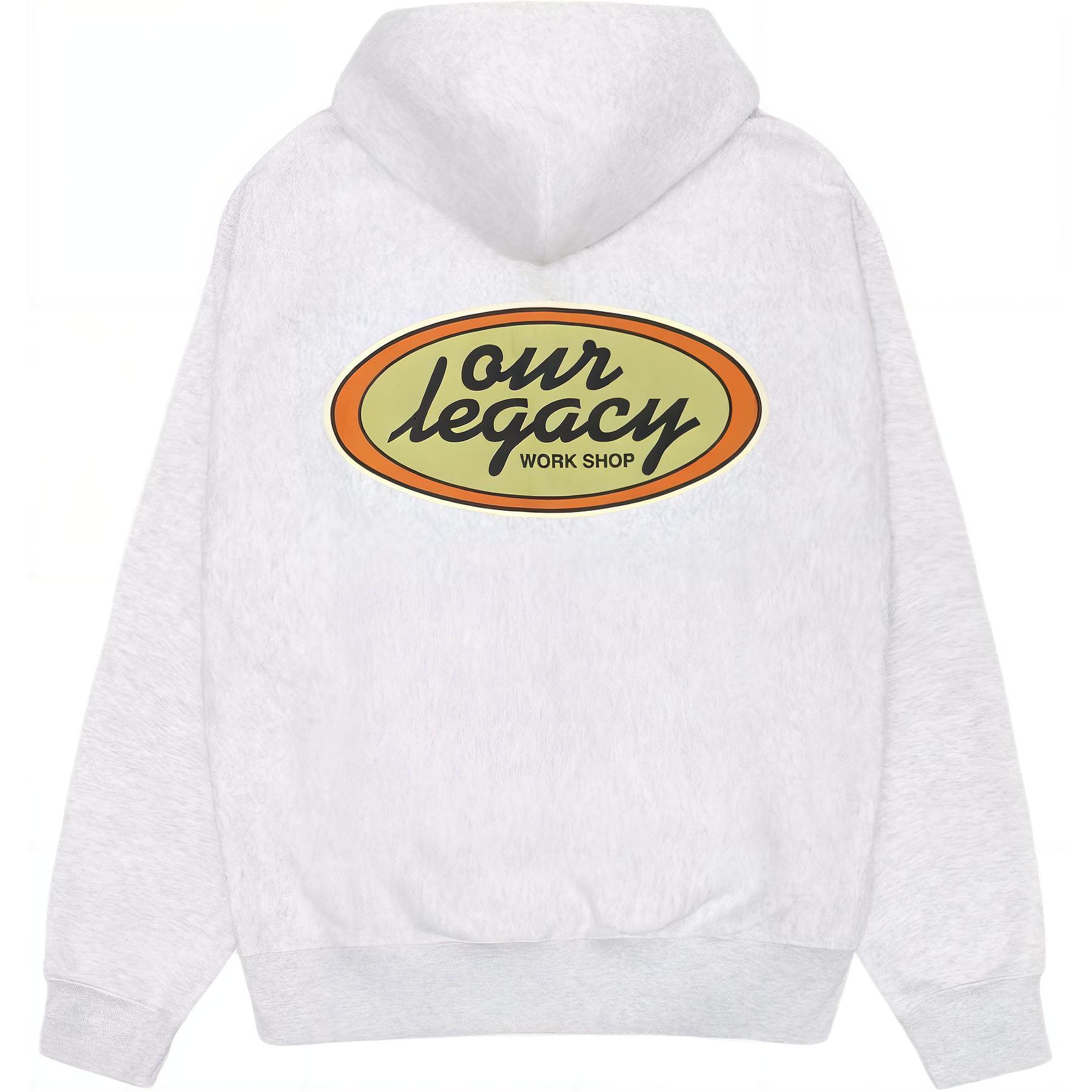 Толстовка Our Legacy Collaboration Work Shop Oval Zip Hoodie унисекс Stussy, синий — фото 2