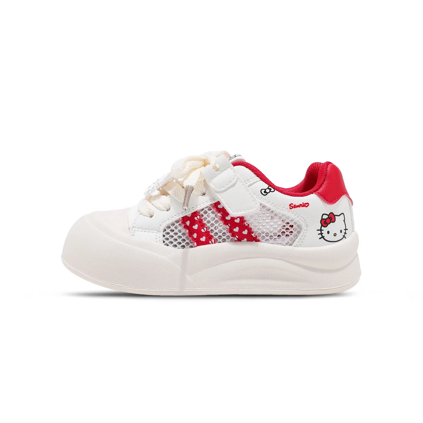 Кроссовки для скейтбординга Hello Kitty из искусственной кожи, нескользящие, устойчивые к ударам и истиранию, дышащие, низкие Sanrio, Red