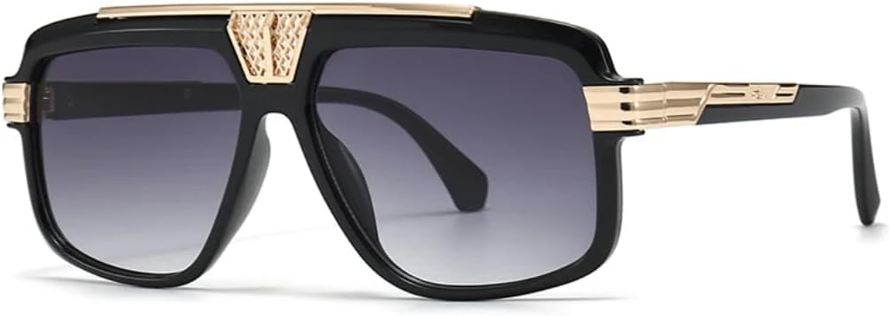 

Солнцезащитные очки с защитой UV400 | Большая оправа, двойная перемычка, градиентные линзы | для женщин и мужчин, для занятий спортом на открытом воздухе и вождения DSVIGF, Gradient Gray