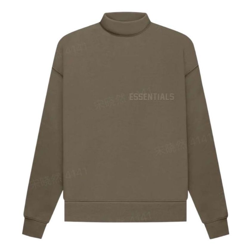 

Худи Fear of God Essentials FW22 Essentials Mockneck Wood, коричневый