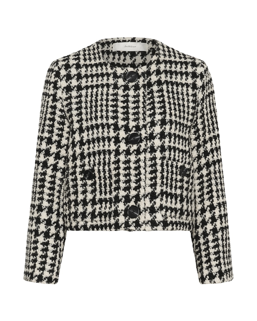 

Куртка межсезонная InWear Brya, черный/белый