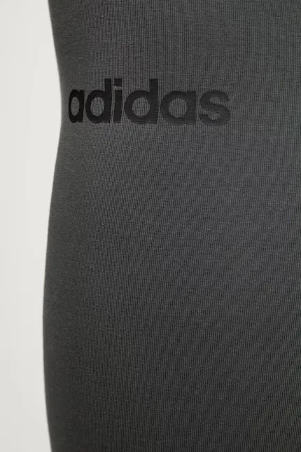 Леггинсы из эластичной ткани Adidas, серый — фото 4