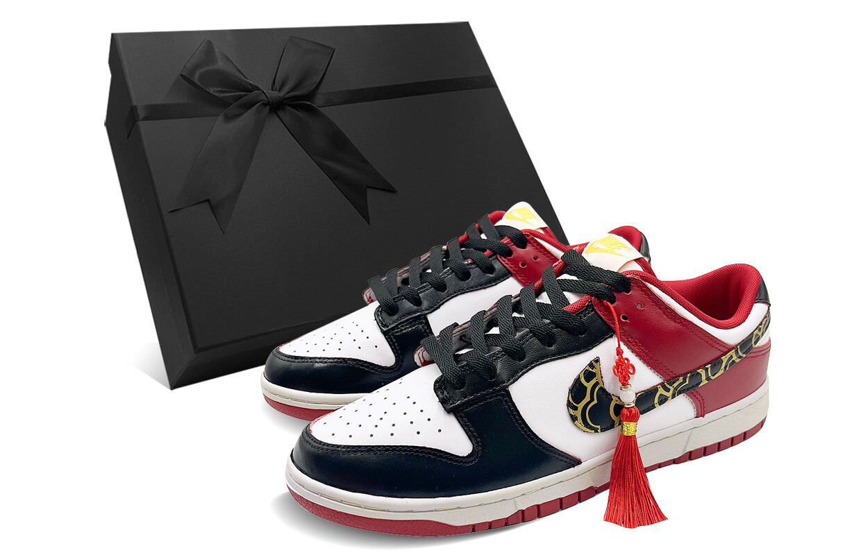 

Кроссовки Nike Dunk Skateboarding Shoes Men Low-top Red/Black, красный