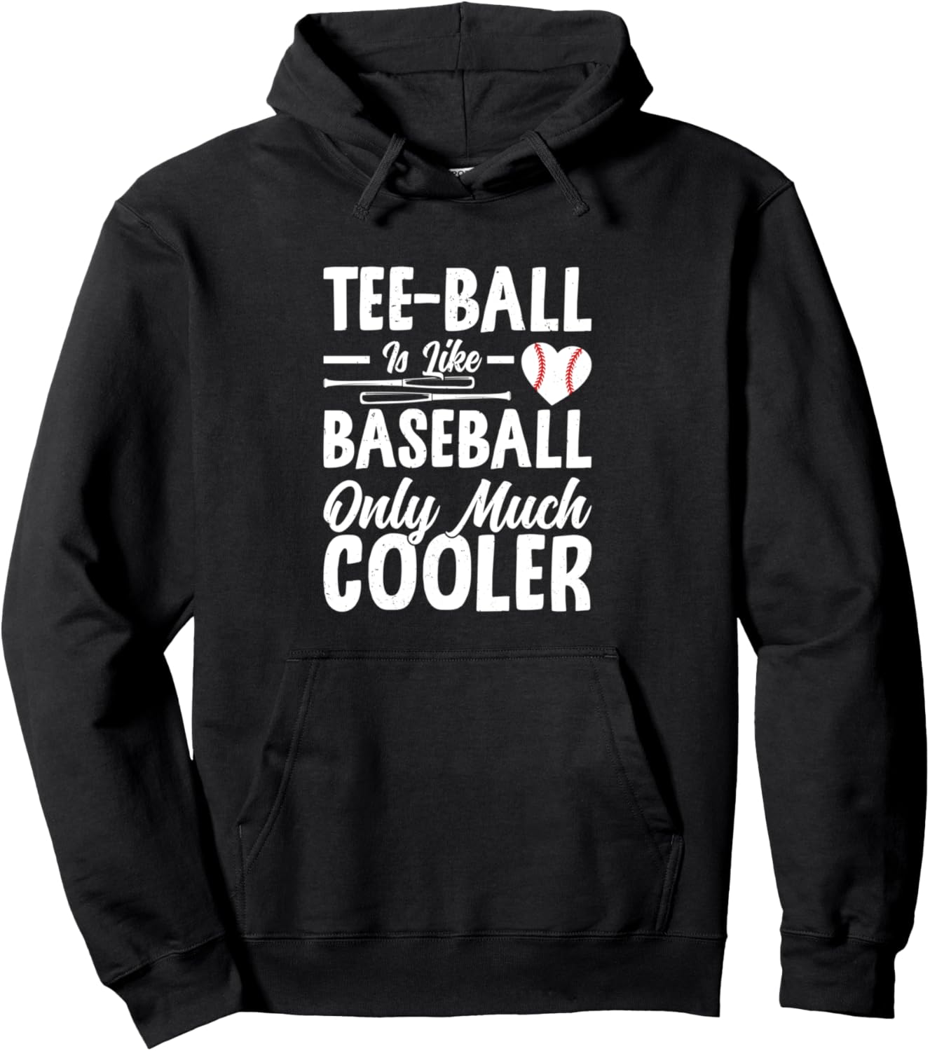 

Игрок в ти-бол - Ти-бол похож на бейсбол, только намного круче. Худи Tee-Ball Game Tee-Ball Player, черный