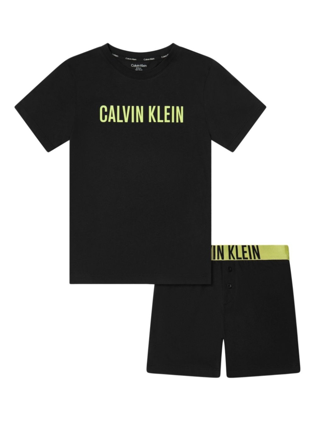 

Комплект из двух боксеров с логотипом Calvin Klein Kids, черный