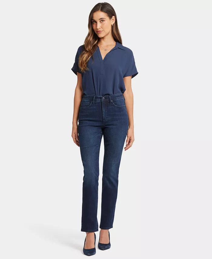 

Женские джинсы Sheri Slim с высокой талией NYDJ, синий
