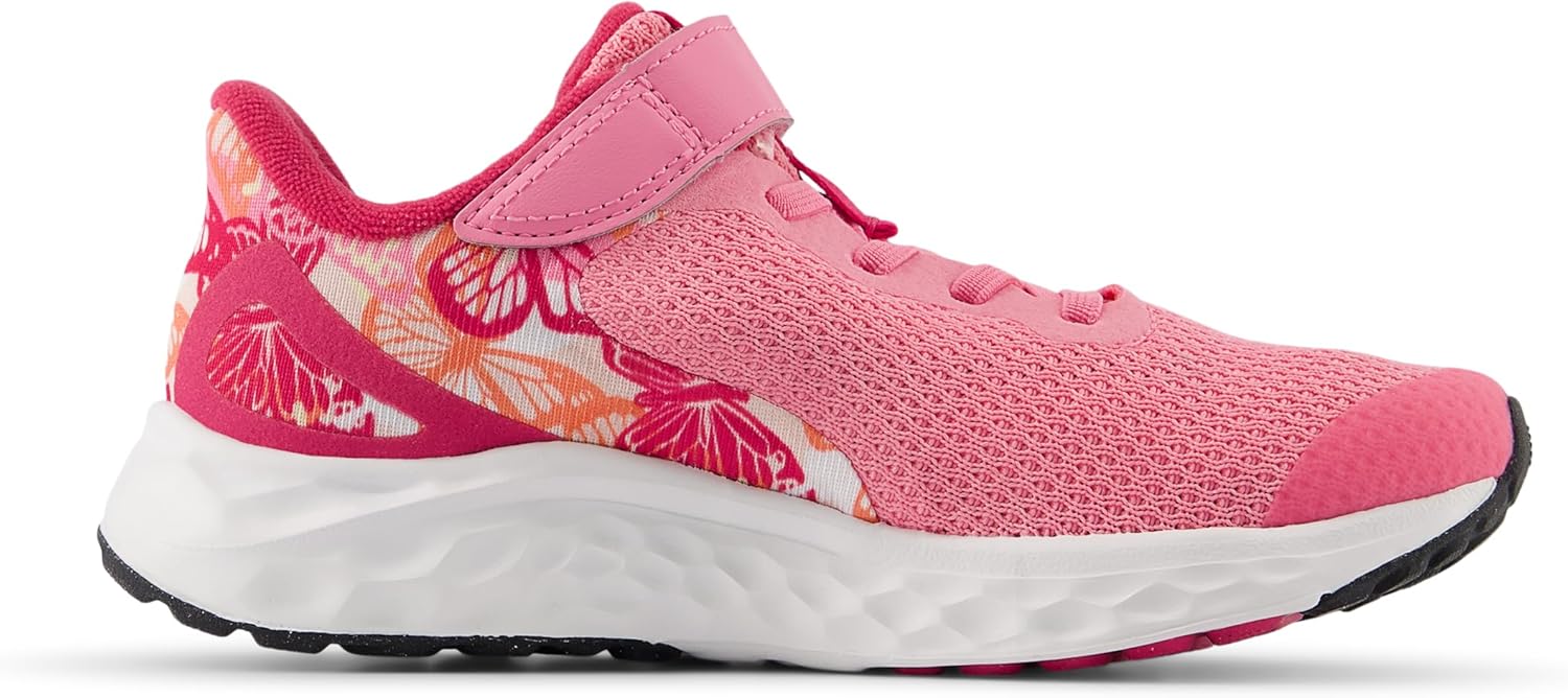 Кроссовки New Balance Unisex-Child Fresh Foam Arishi V4 с шнуровкой, розовый — фото 3