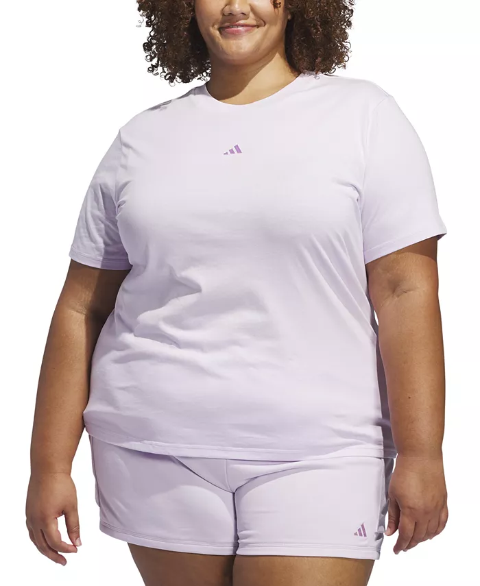 

Футболка Essentials с логотипом Plus Size adidas, фиолетовый