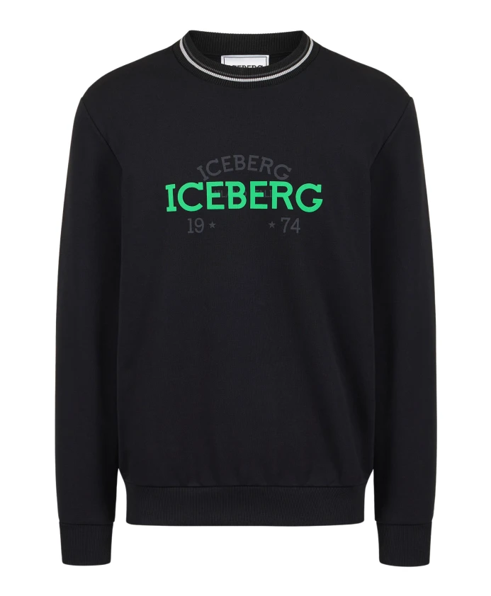 

Облегающая толстовка с круглым вырезом Iceberg, черный