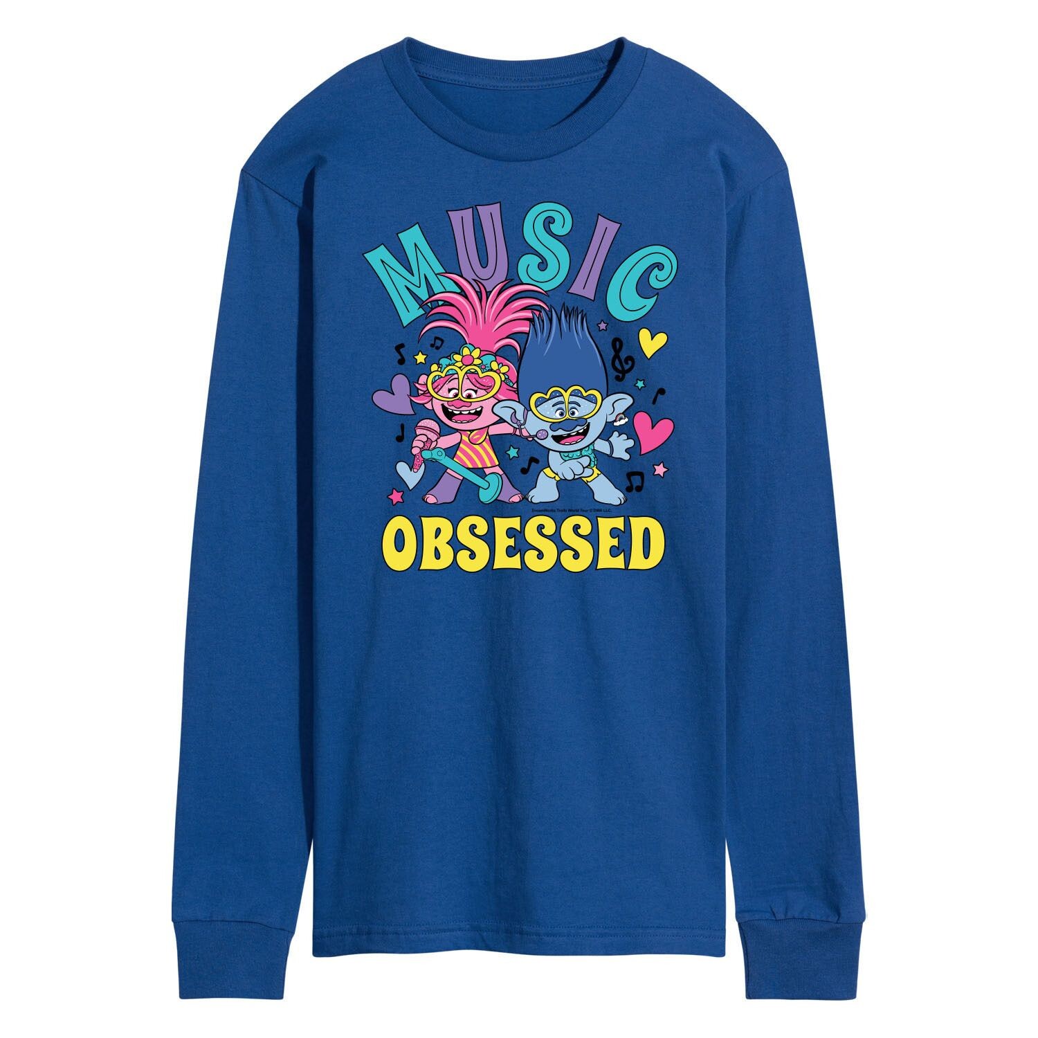 

Мужская футболка Trolls Music Obsessed Licensed Character