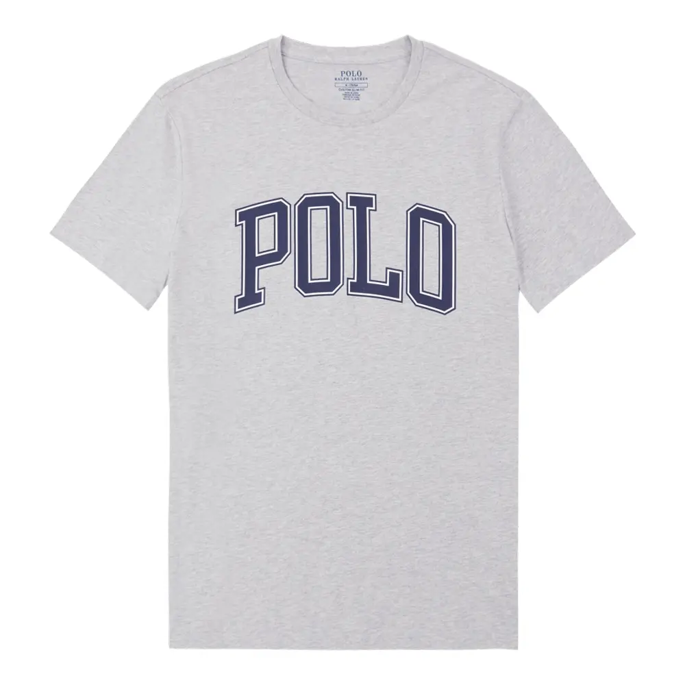 

Футболка с круглым вырезом и принтом логотипа Polo Ralph Lauren, серый