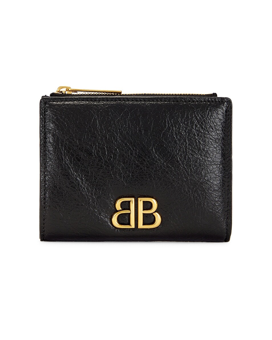 

Двойной кошелек Monaco Balenciaga, черный