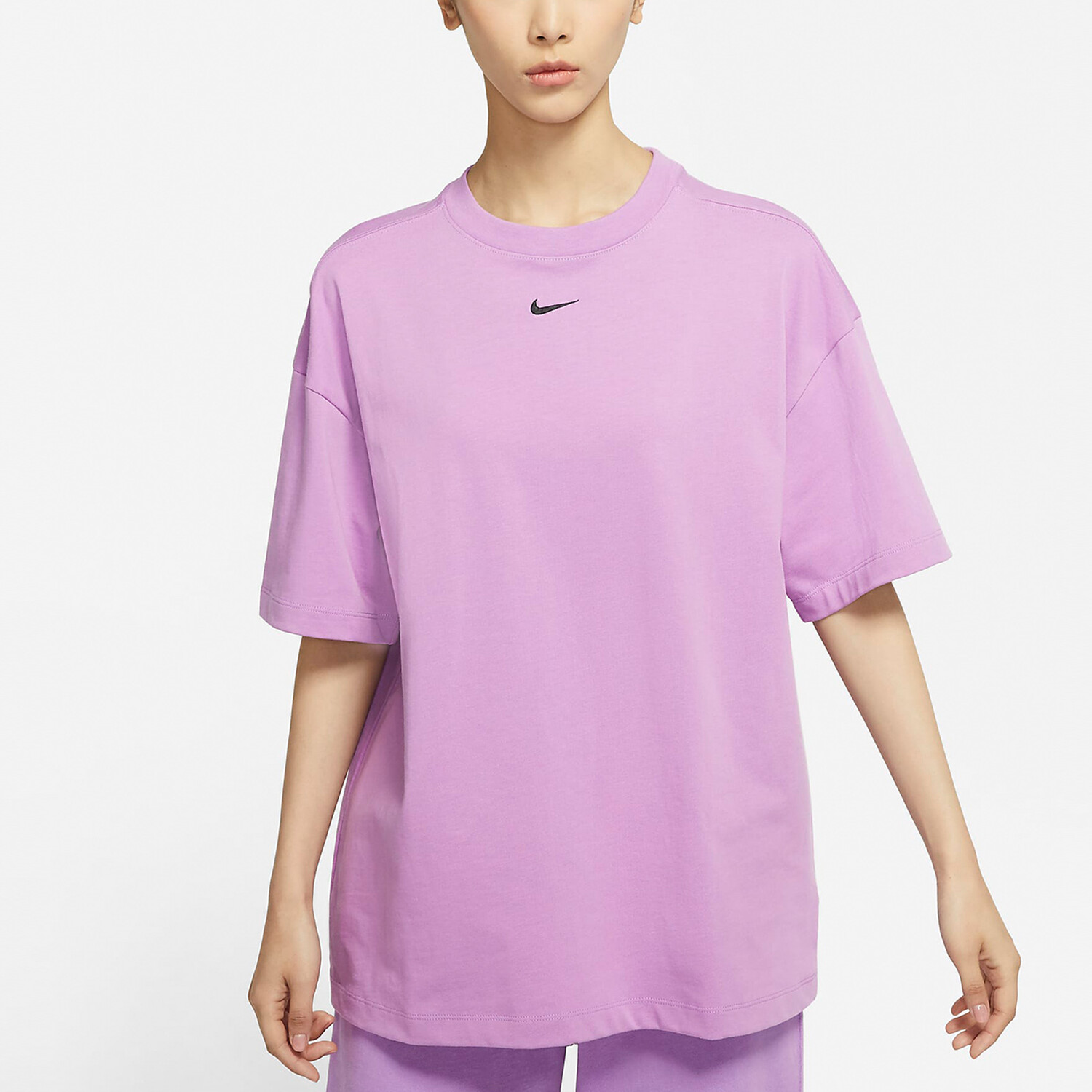 Футболка Nike Sportswear Essential Round-neck DC5427-591, фиолетовый — фото 3