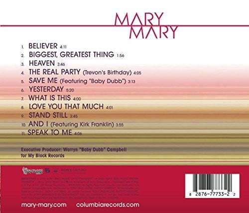 

CD диск Mary Mary: Mary Mary