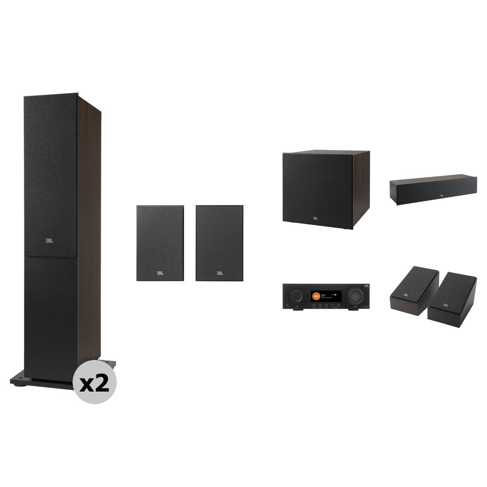 

Комплект из 7.2-канального A/V-ресивера JBL MA710 и акустики Atmos Surround Sound 5.1.2 (эспрессо/черный)