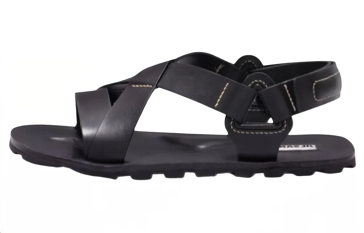 Сандалии кожаные JIL SANDER черные