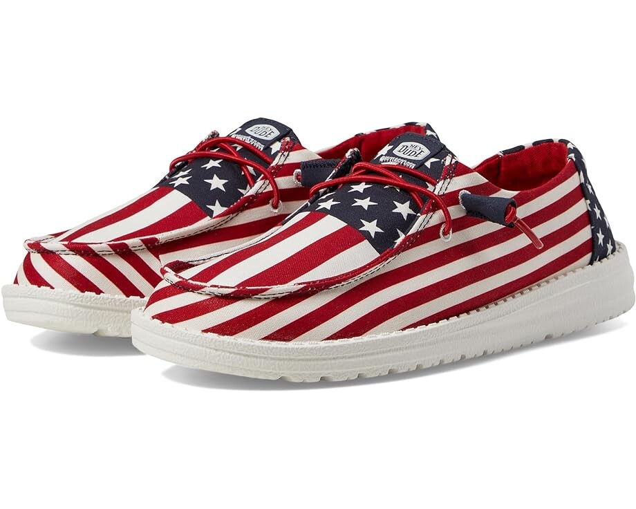 

Лоферы Hey Dude Wendy Americana, цвет American Flag