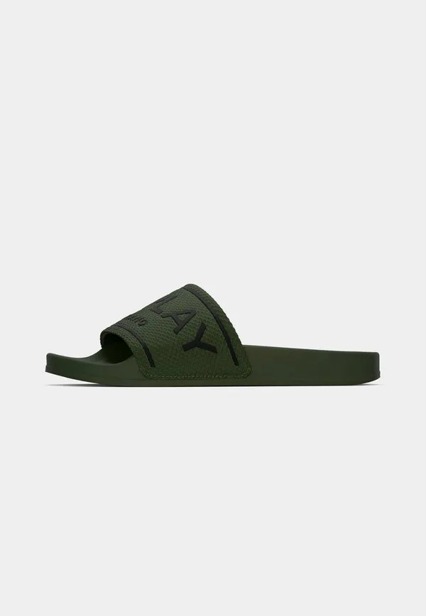 Мюли с логотипом up Replay, Military Green/Black — фото 2