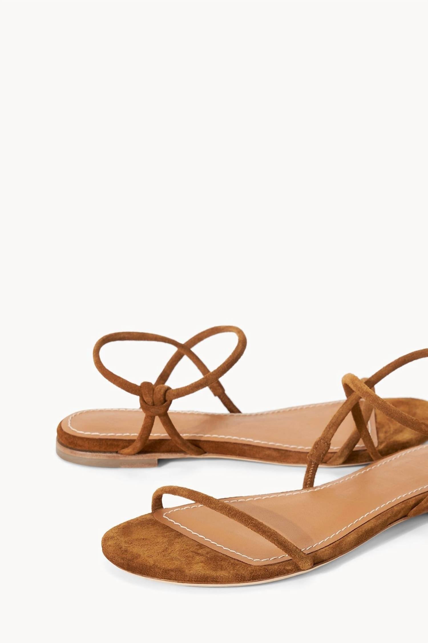 Women's Laurel Sandal In Tan Suede STAUD, Tan Suede — фото 4