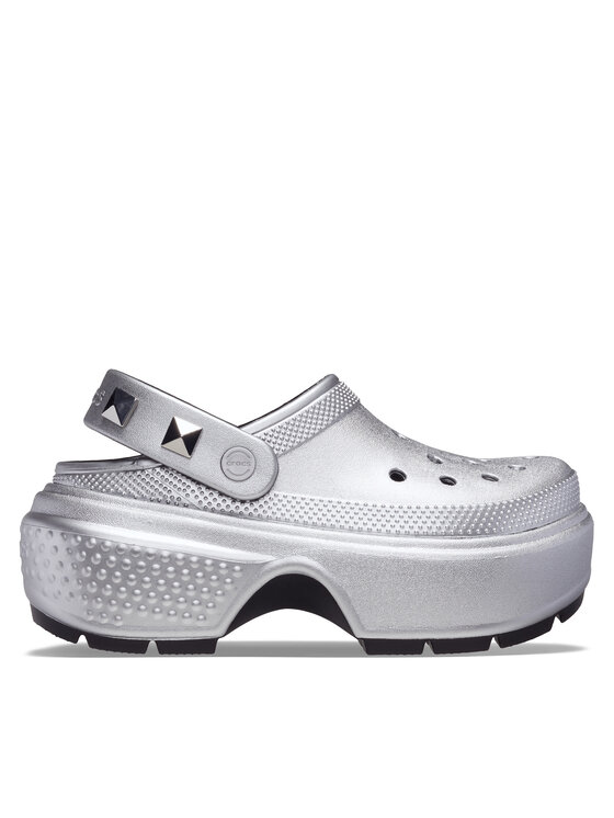 

Мюли Crocs, серебряный