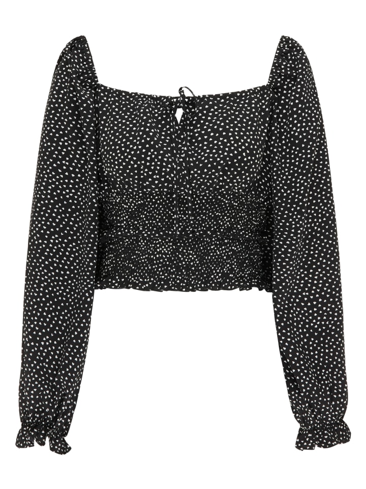 

Женская рубашка с длинными рукавами в черно-белом цвете myMo